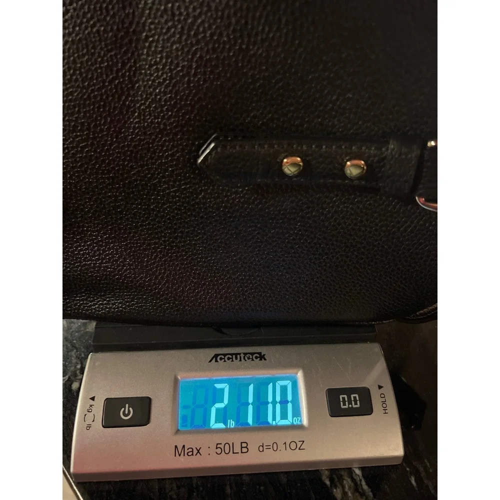 Kate Spade New York Black Leather Satchel Bag Gold Hardware‎ Shoulder Strap Chic
